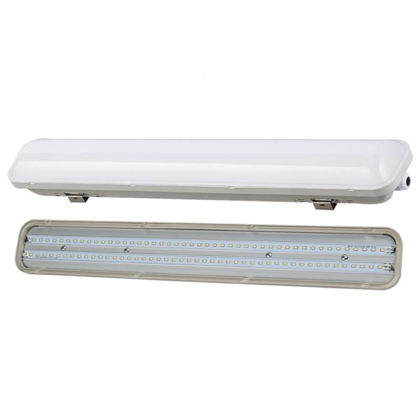 led armatuur 48 watt voor plafon of wand montage met doorlus