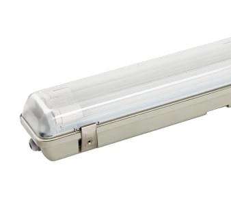 dubbele tl armatuur met led buizen t8 2 x 24 watt energie zuinig.