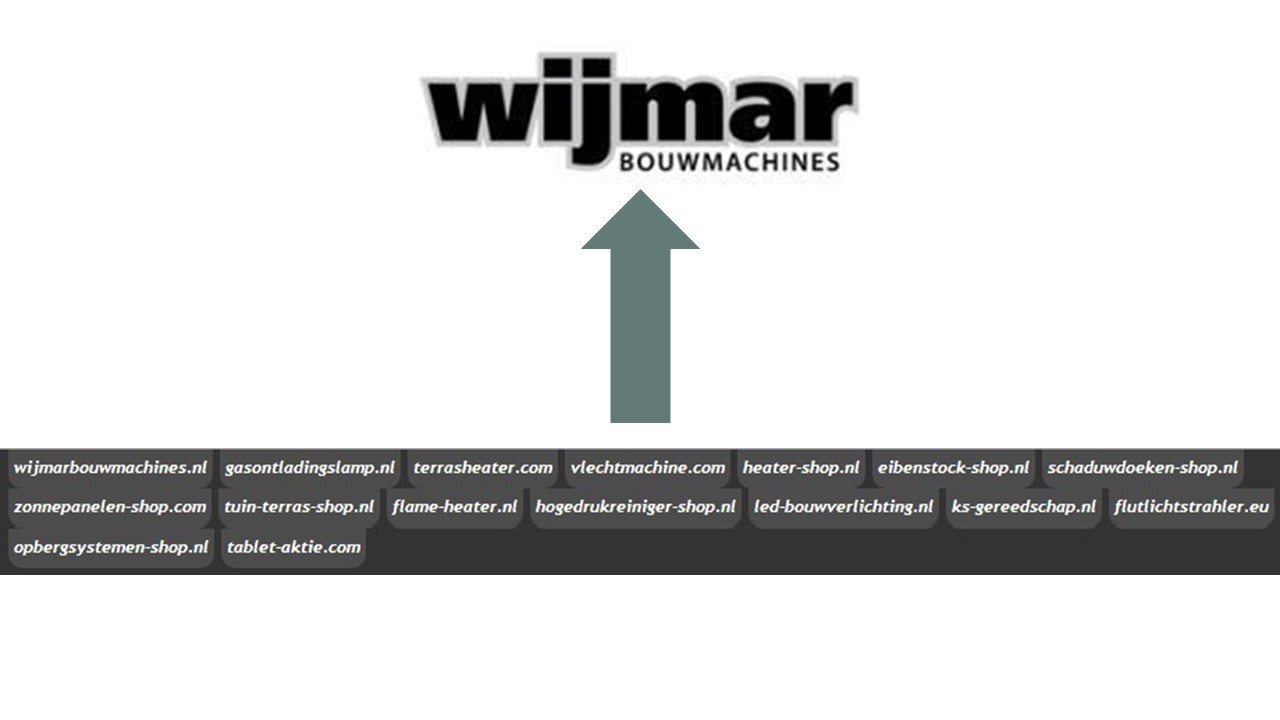 De webwinkels van Wijmarbouwmachines